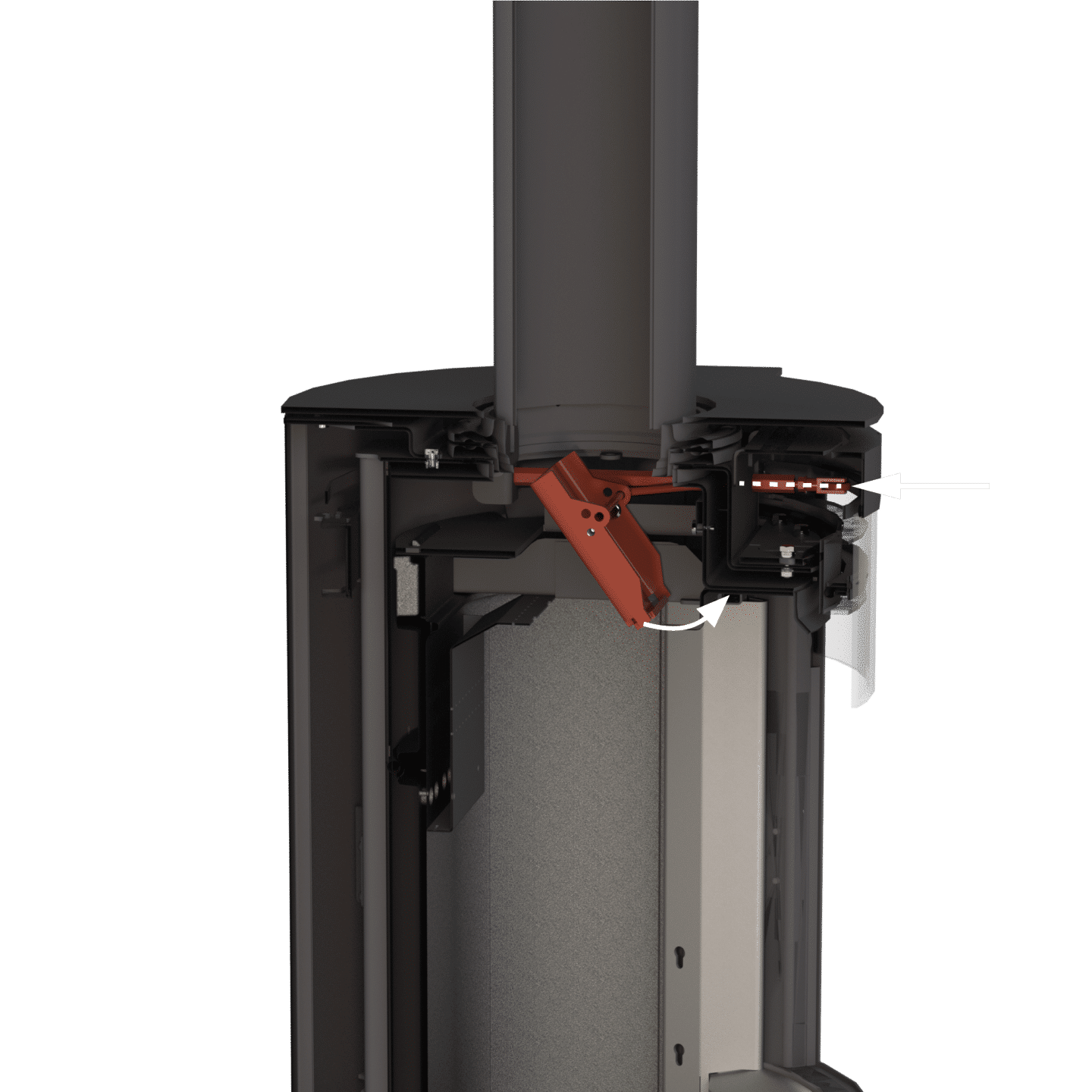 Mobile smoke deflector