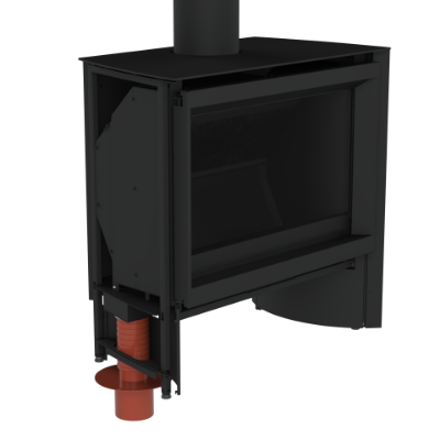 Outside air intake integrated into the legs