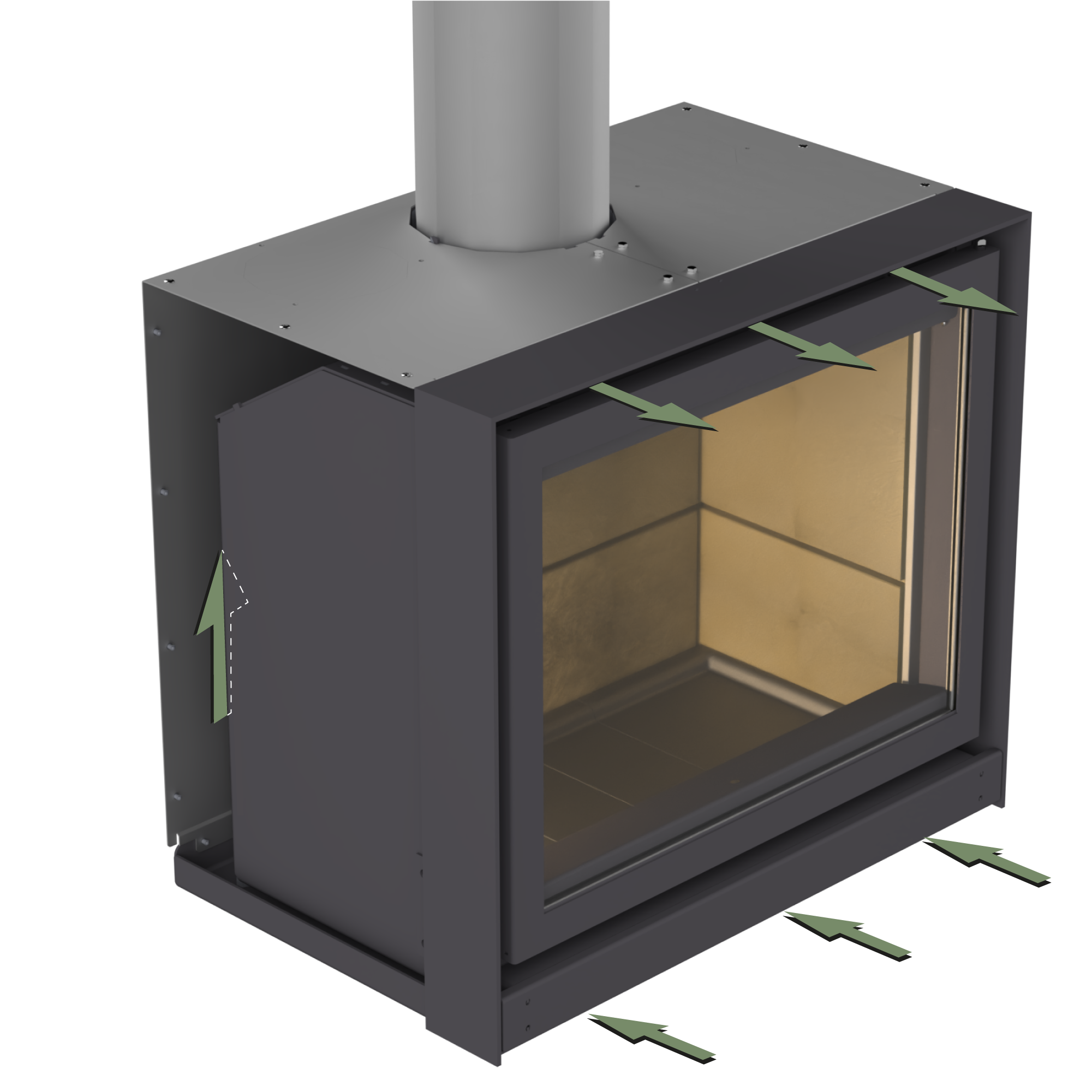 Convection intégrée et silencieuse
